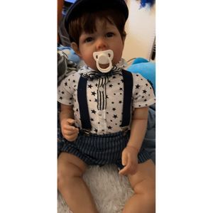 Reborn Baby Toddler Boy Newborn Doll In Silicone Vinyl 70CM 28 Inch